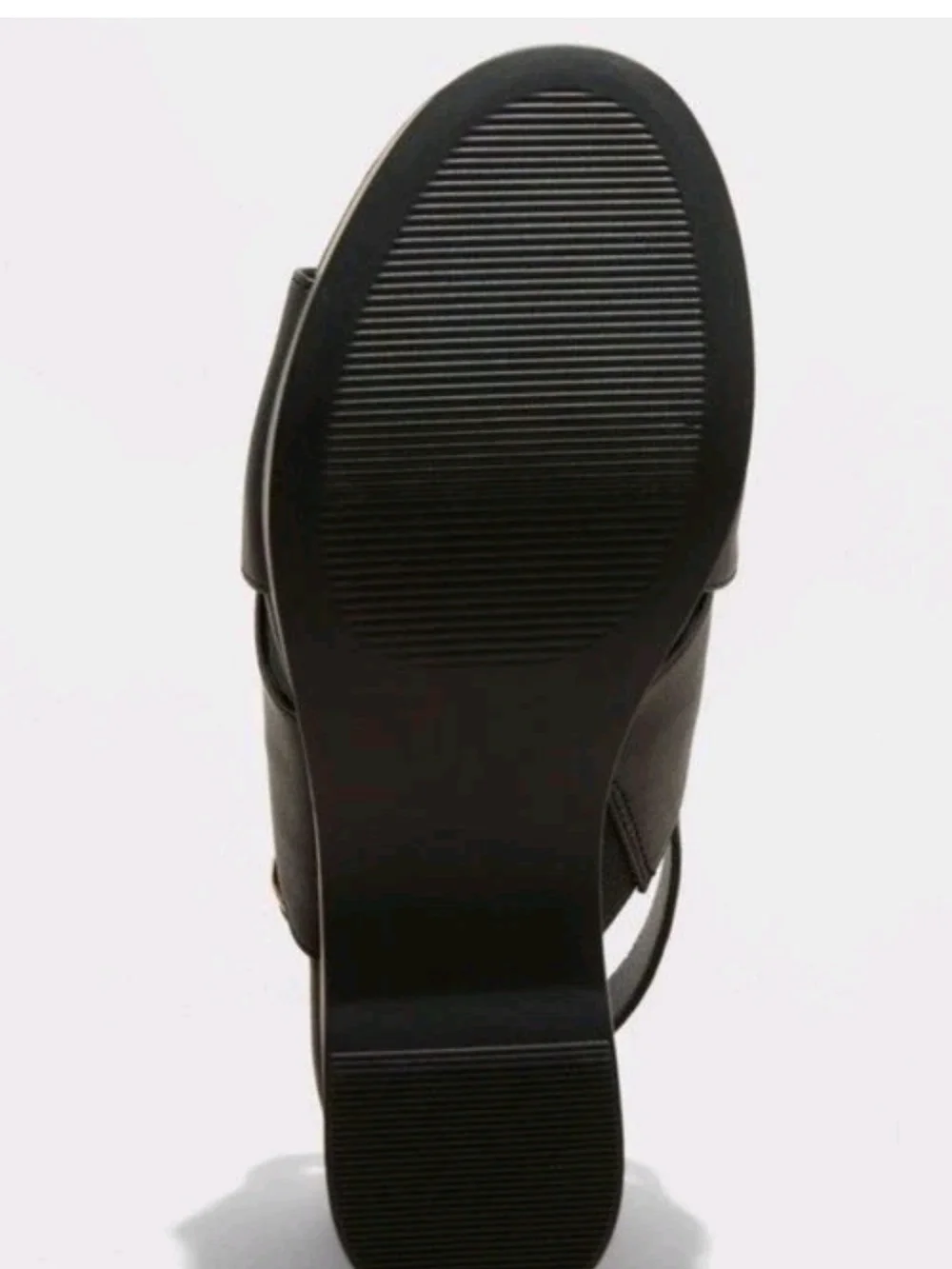 Universal Thread Womens Black Crisscross Platform Wedge Sandals Memory Foam 7.5